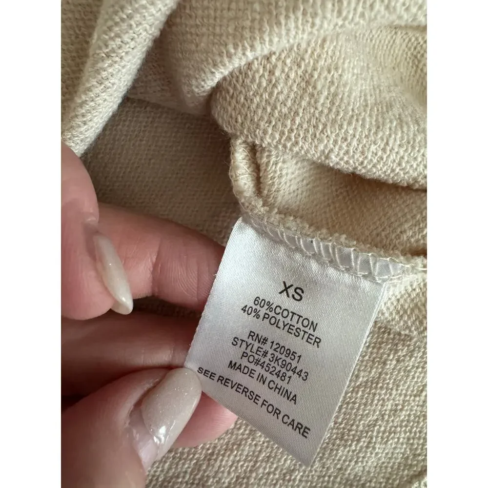 Hippie Rose Women's Light Jacket Beige Button-Up Size‎ XS Fall Spring